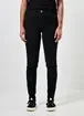 Calça Skinny Black Jeans com Barra Desfiada