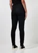 Calça Skinny Black Jeans com Barra Desfiada