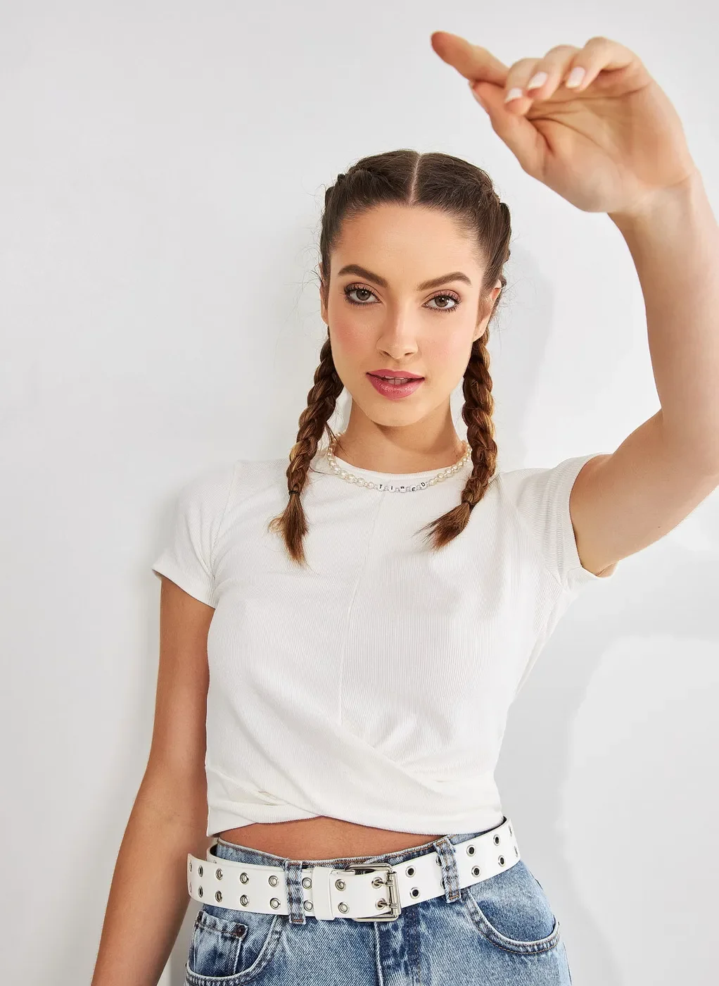 Blusa Cropped com Torção
