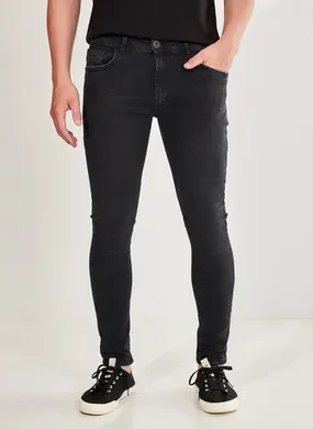 Calça Super Skinny em Jeans Black