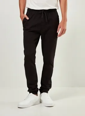Calça Jogger em Sarja Preta