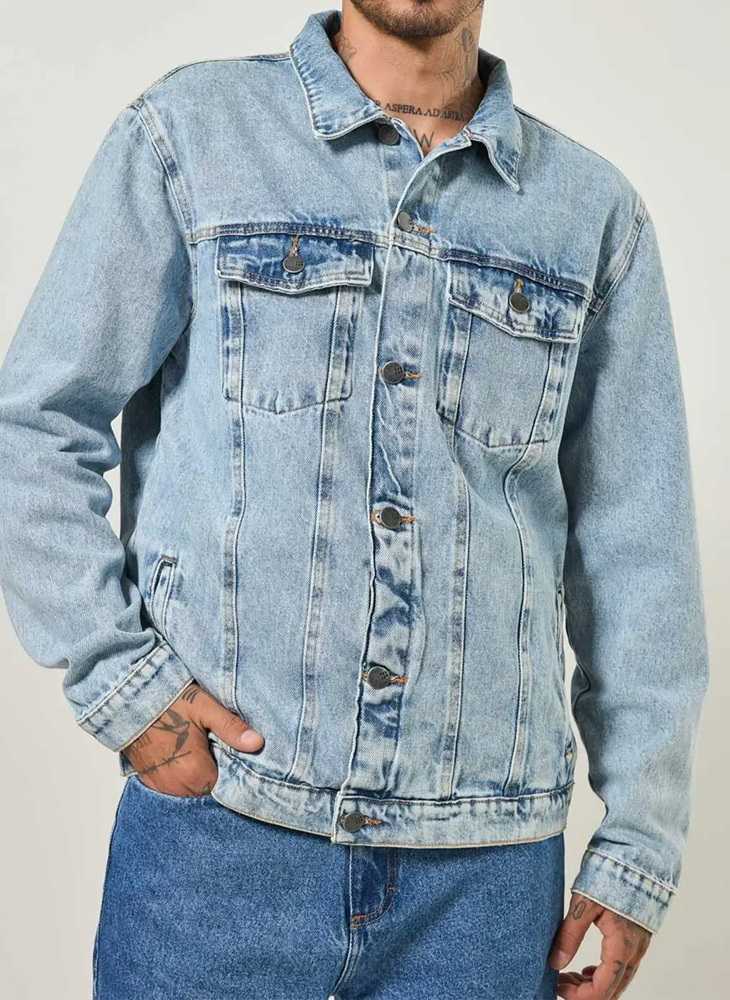 Jaqueta Jeans Oversized