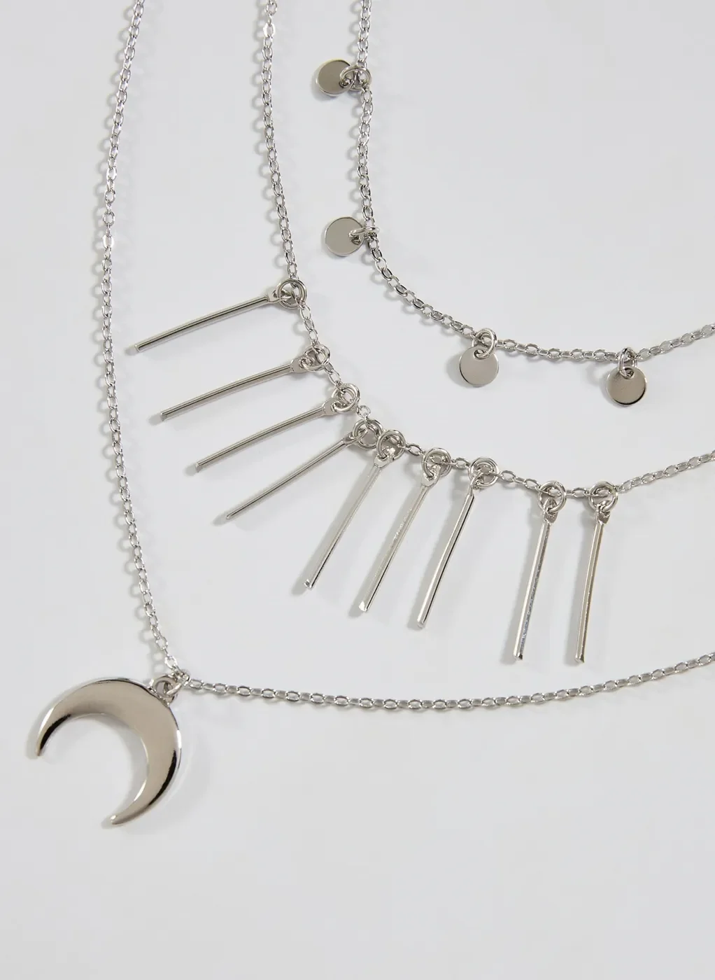 Kit 2 Chokers e Colar Meia Lua