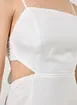 Vestido Longo com Amarração e Fenda Lateral