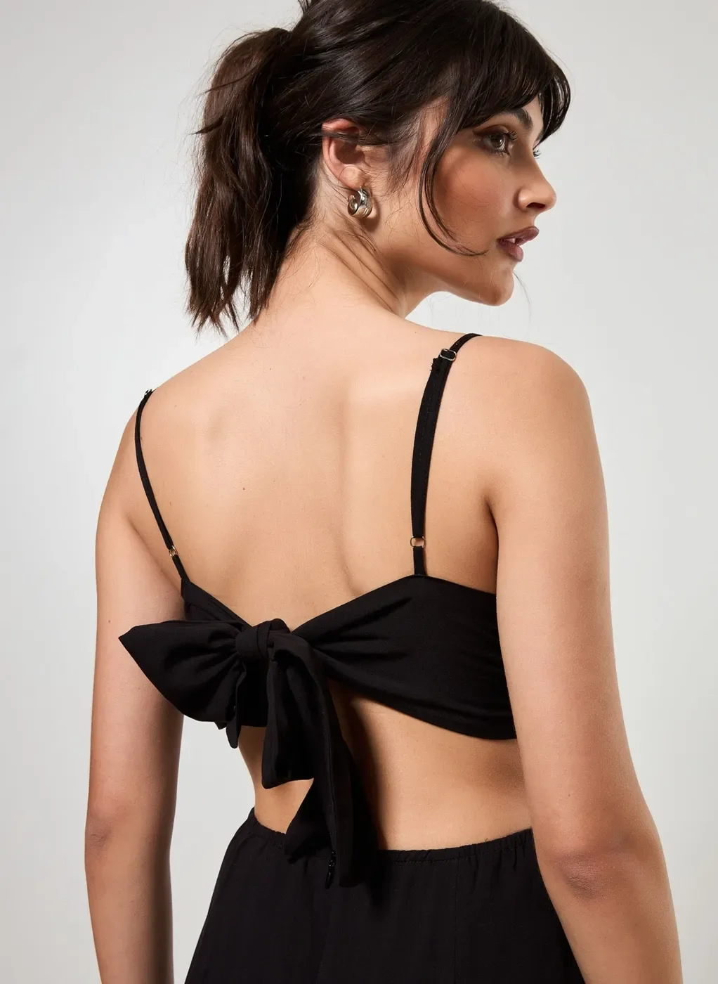 Vestido Longo com Amarração e Fenda Lateral