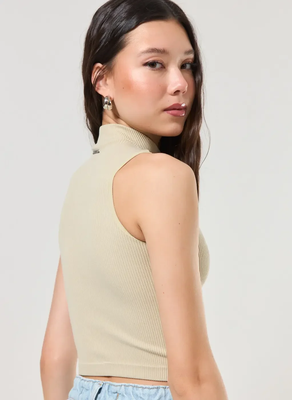 Cropped Poliamida Seamless Com Golinha