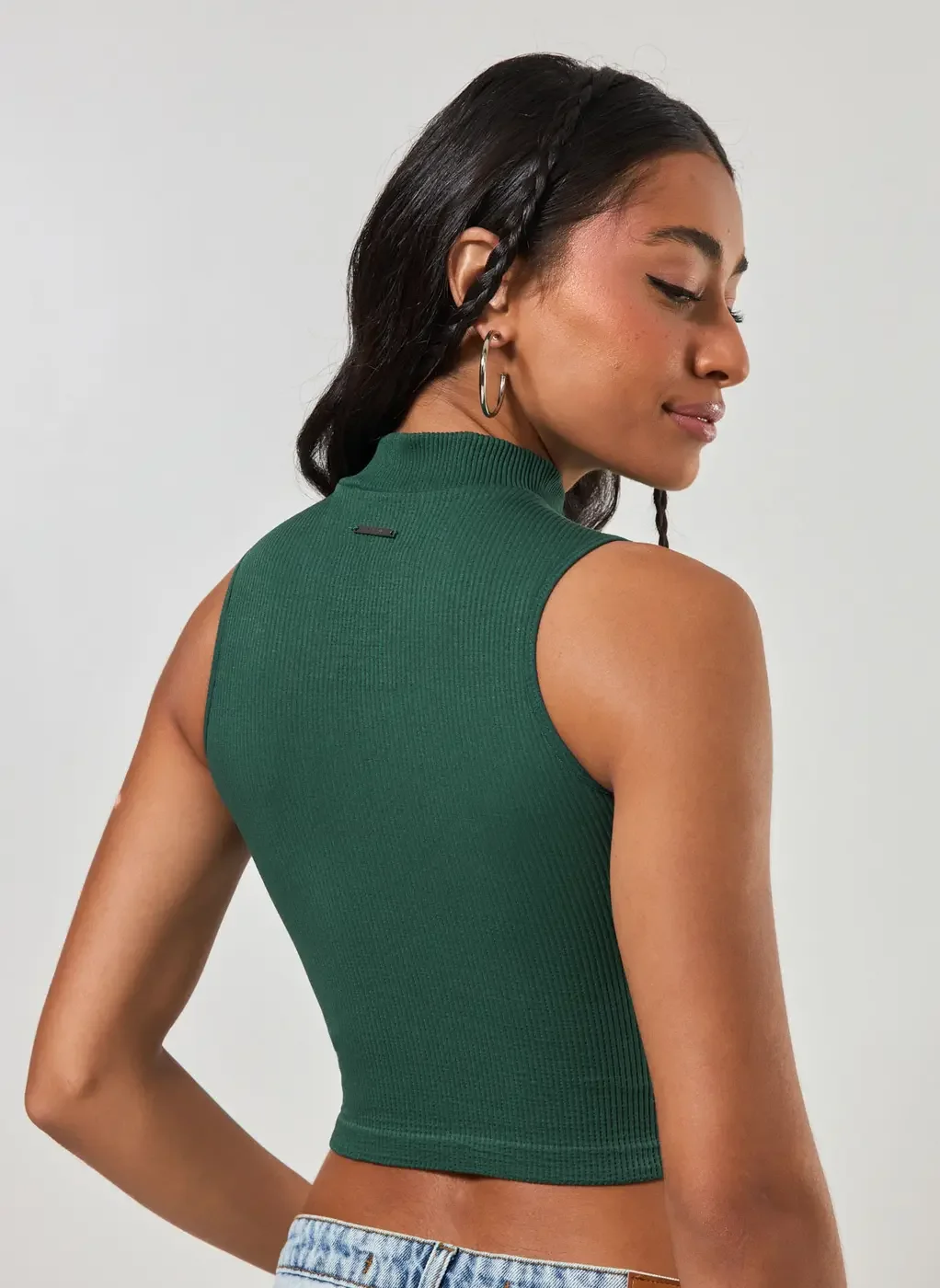 Cropped Poliamida Seamless Com Golinha