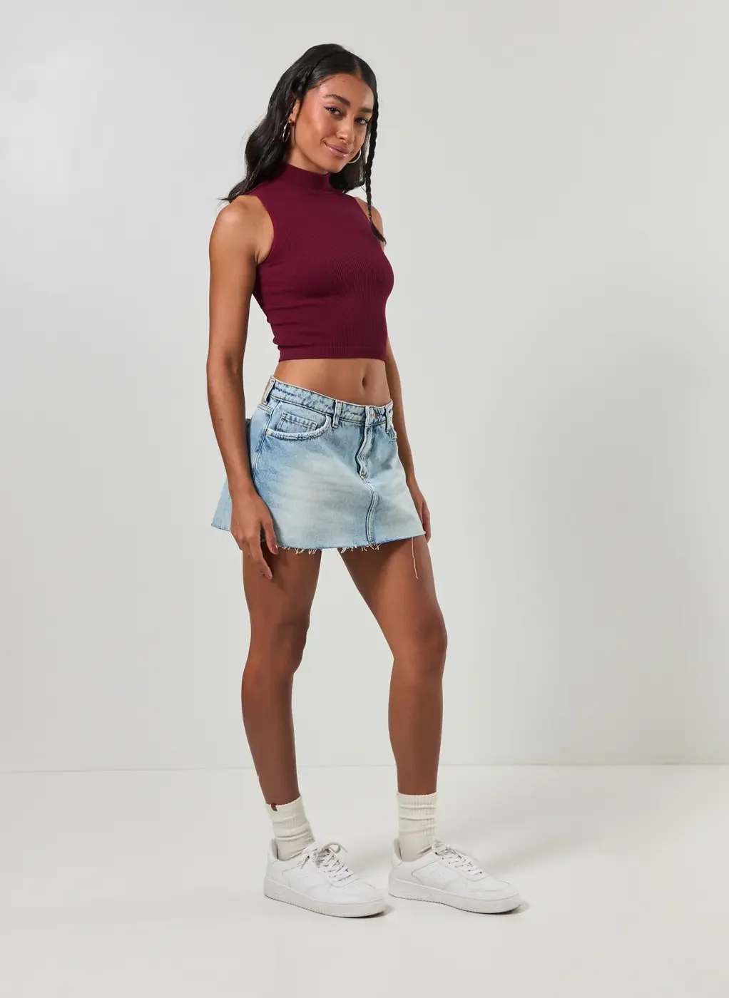 Cropped Poliamida Seamless Com Golinha