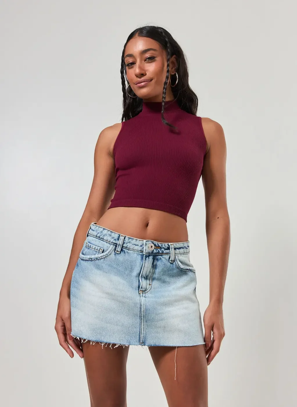 Cropped Poliamida Seamless Com Golinha
