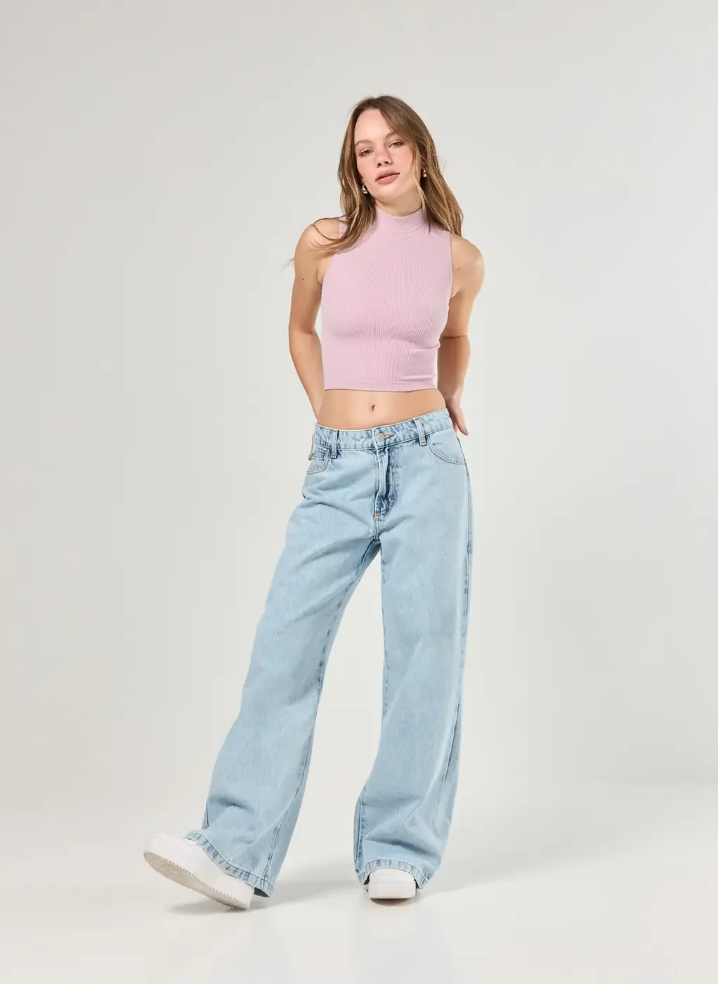 Cropped Poliamida Seamless Com Golinha