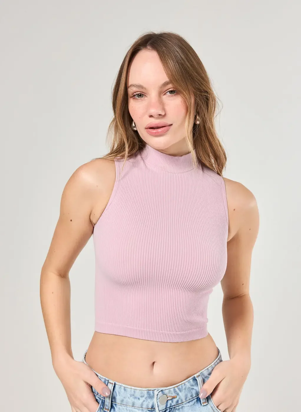 Cropped Poliamida Seamless Com Golinha