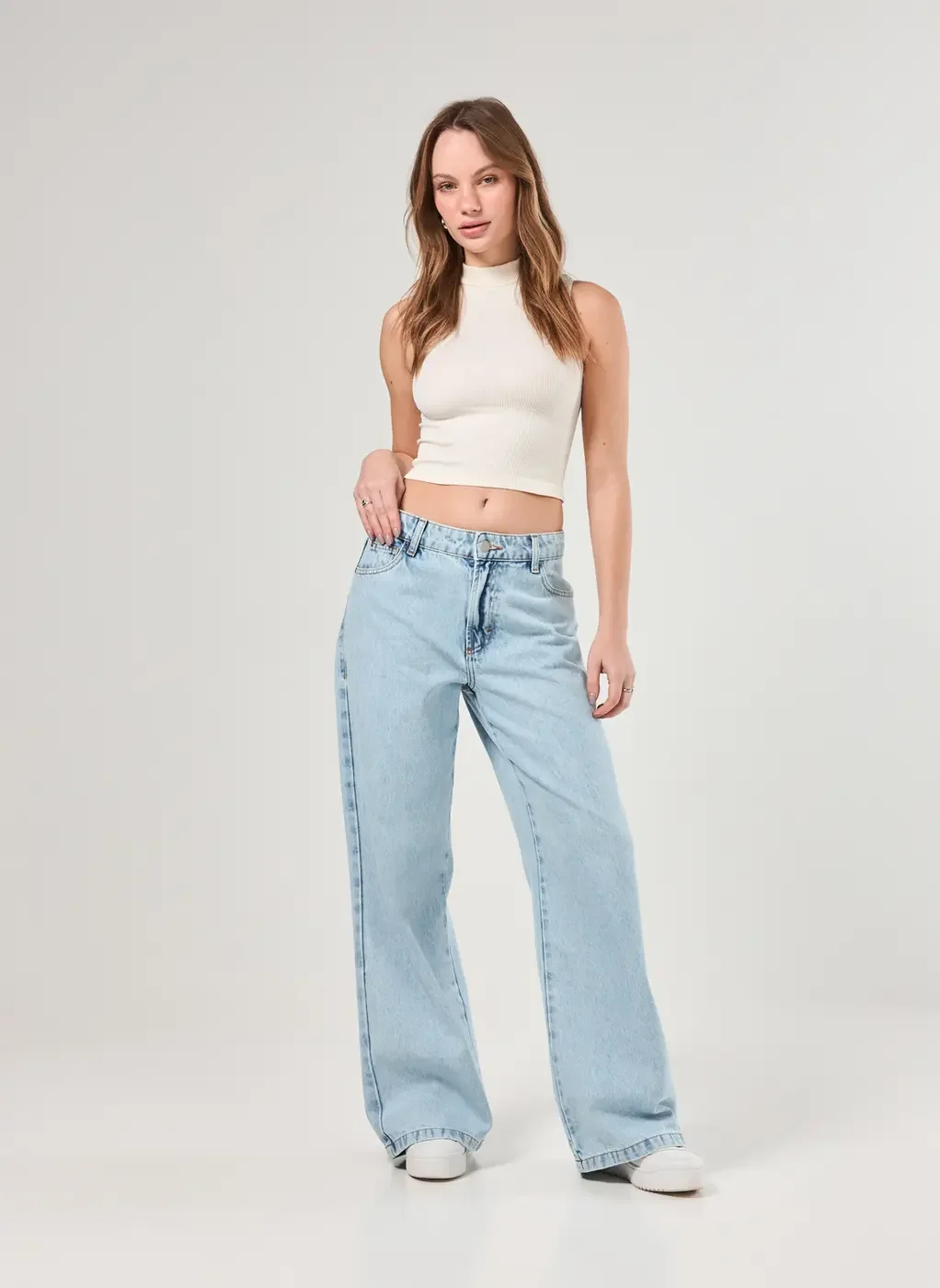 Cropped Poliamida Seamless Com Golinha