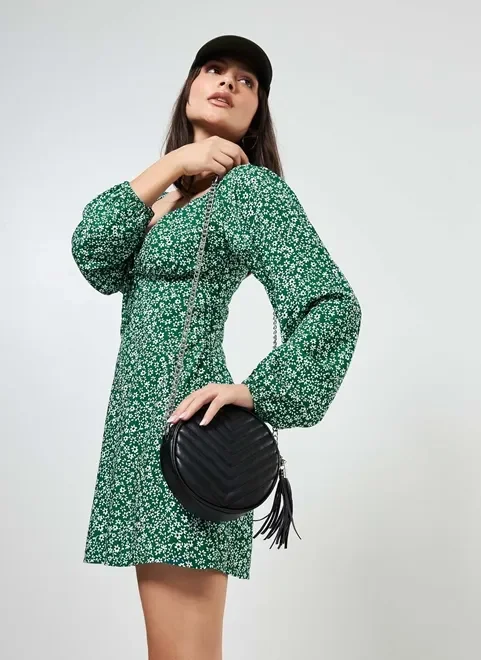 Bolsa Redonda Com Corrente