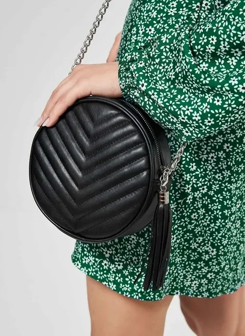 Bolsa Redonda Com Corrente