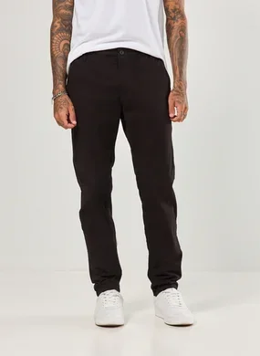 Calça Chino Slim em Sarja Preta