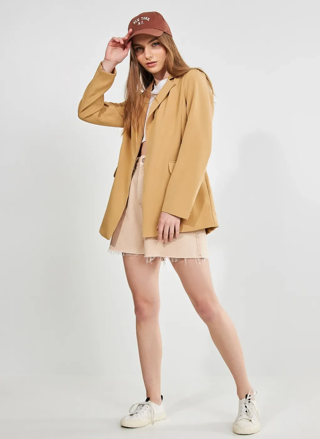 Blazer Alongado Areia