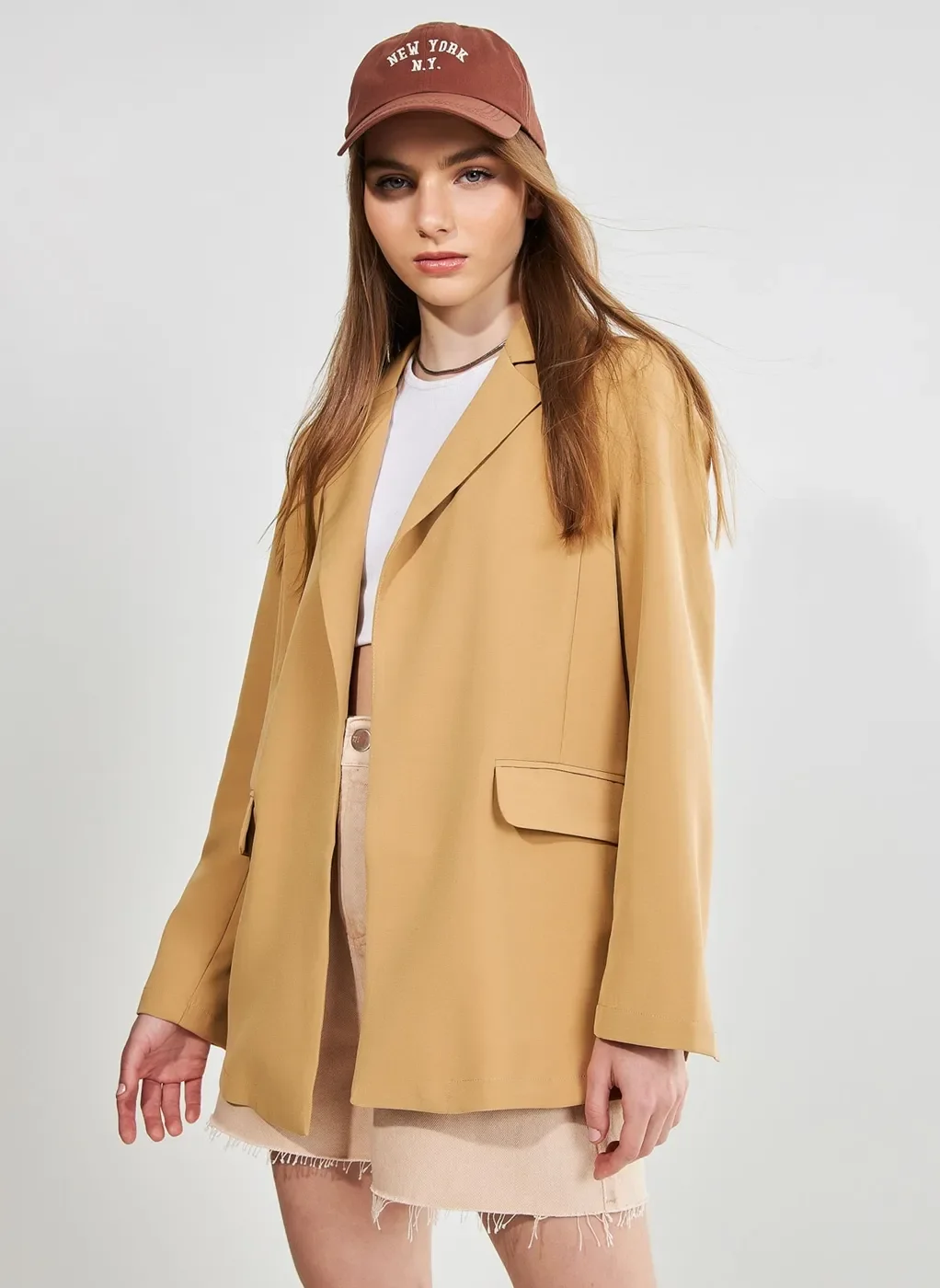 Blazer Alongado Areia