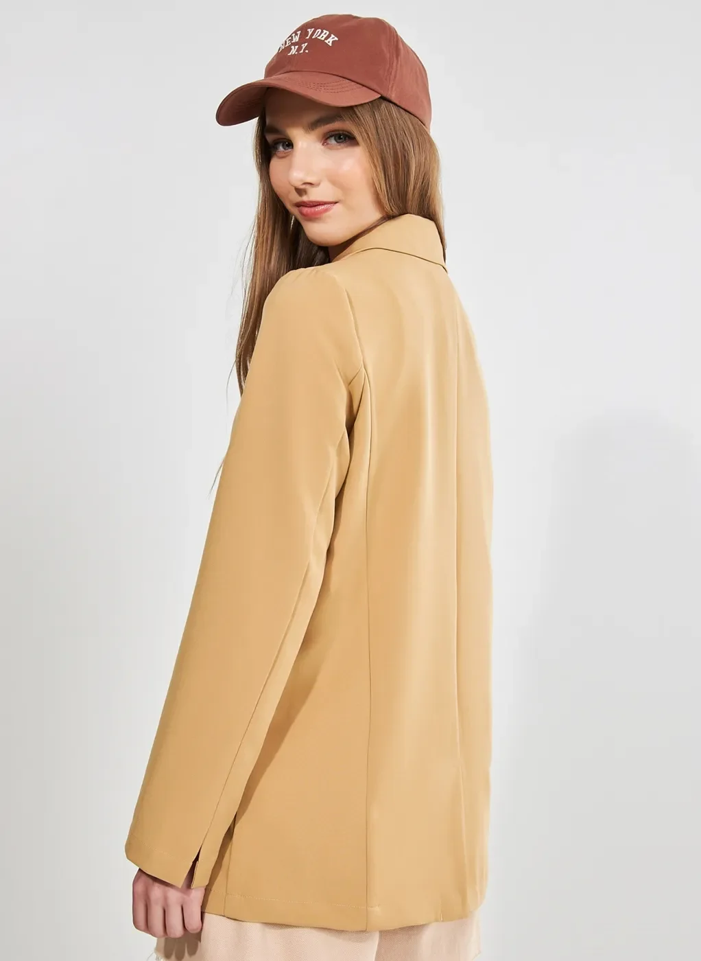 Blazer Alongado Areia