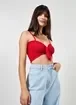 Top Cropped Lástex com Amarração