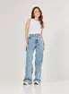 Calça Jeans Wide Leg Cintura Alta