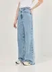 Calça Jeans Wide Leg Cintura Alta
