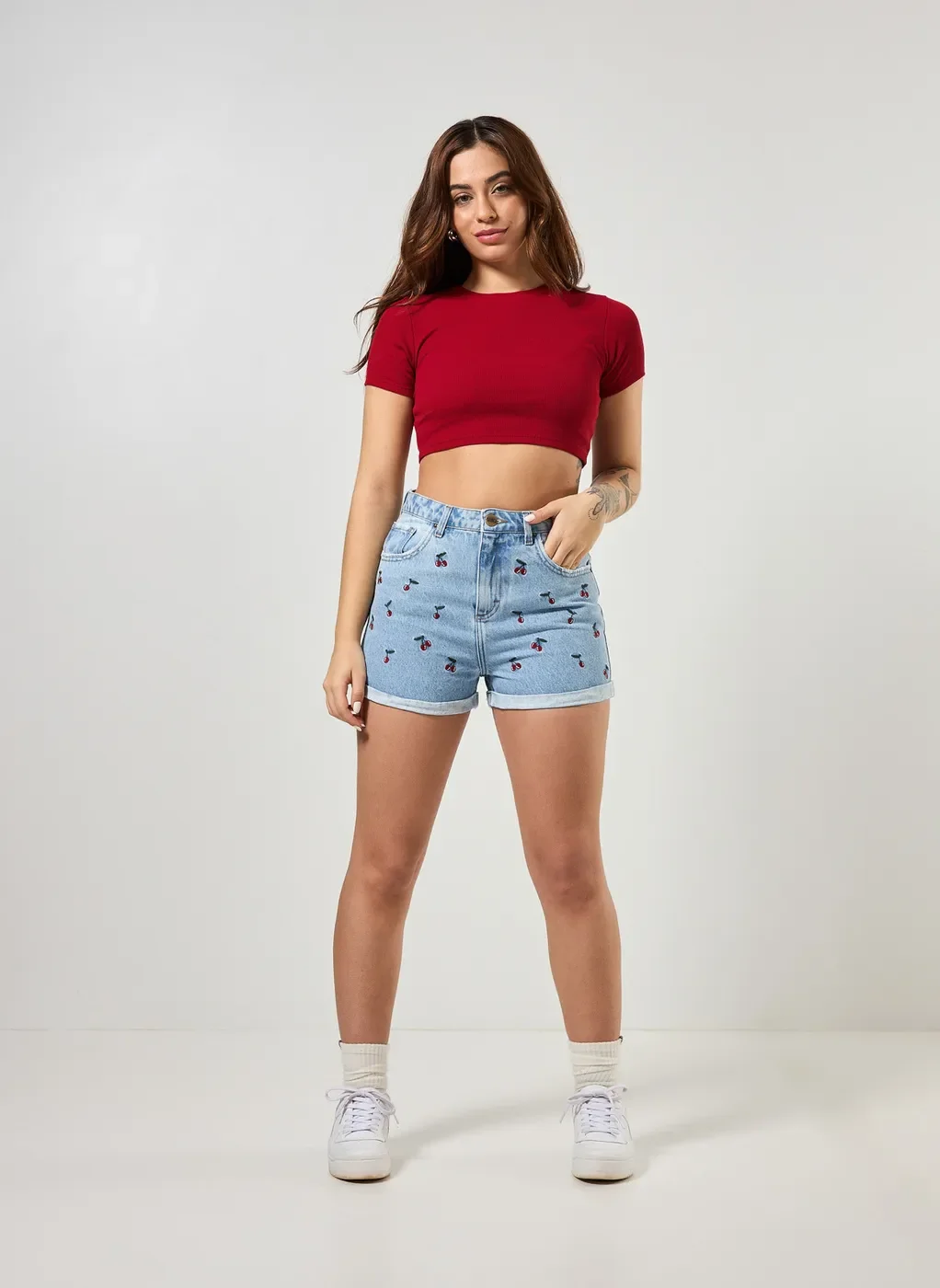 Short Jeans Cerejas