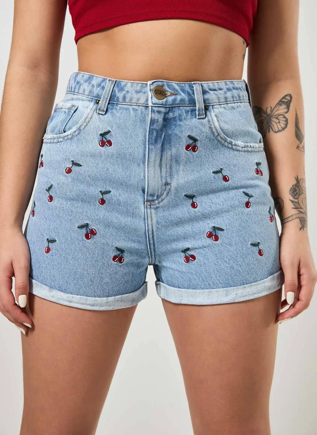 Short Jeans Cerejas