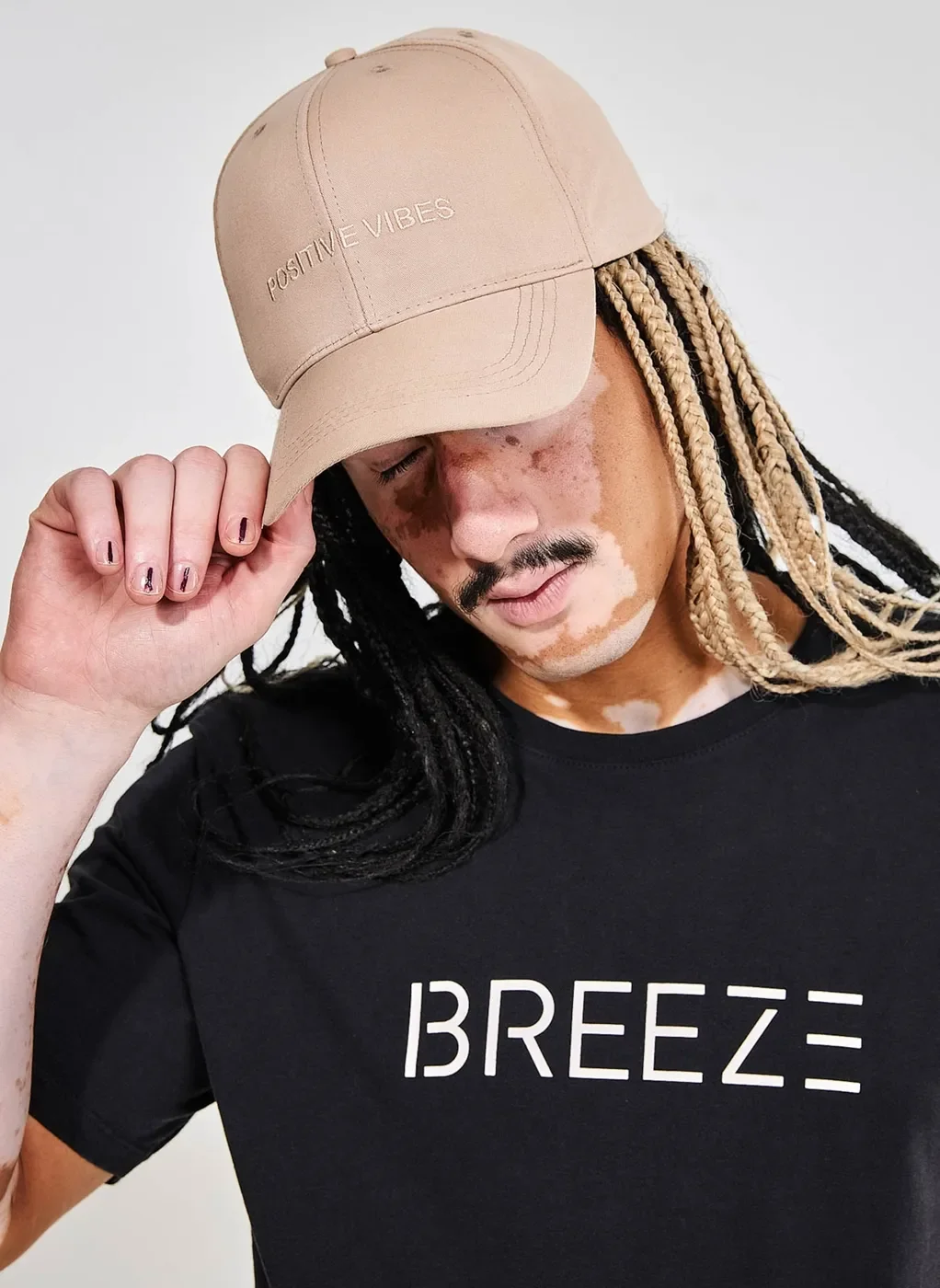 Boné Bege Positive Vibes