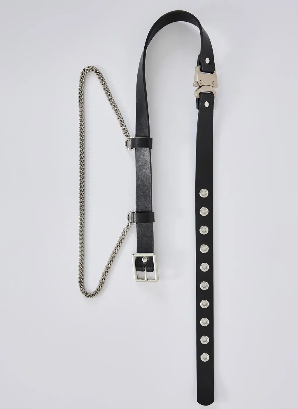 Cinto Preto Com Corrente