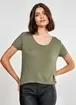 Blusa Básica Com Decote Canoa