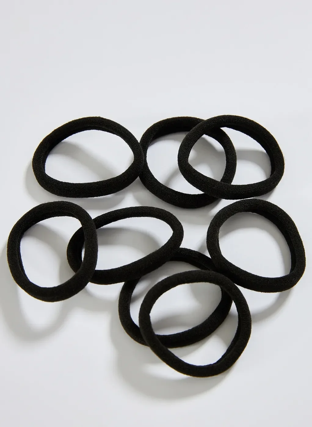 Kit 8 Borrachinhas Pretas de Cabelo