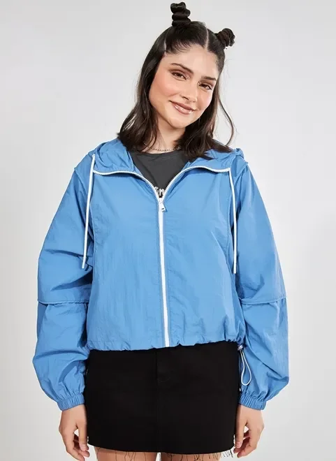 Jaqueta Corta Vento Que Vira Bolsa