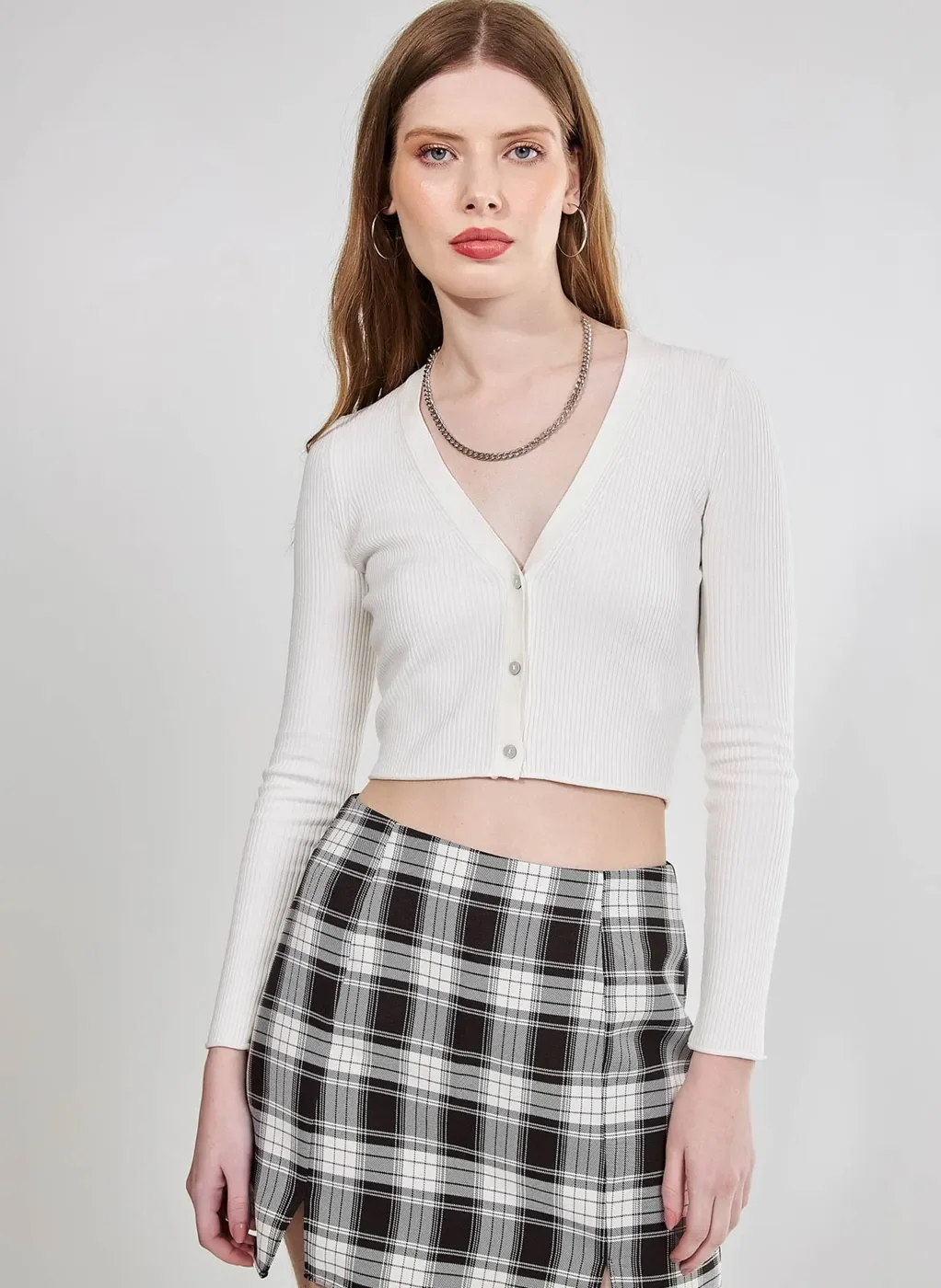 Cardigan Cropped Básico Justinho
