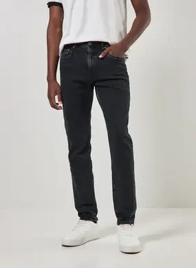 Calça Jeans Slim Preta