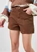 Short De Sarja Marrom