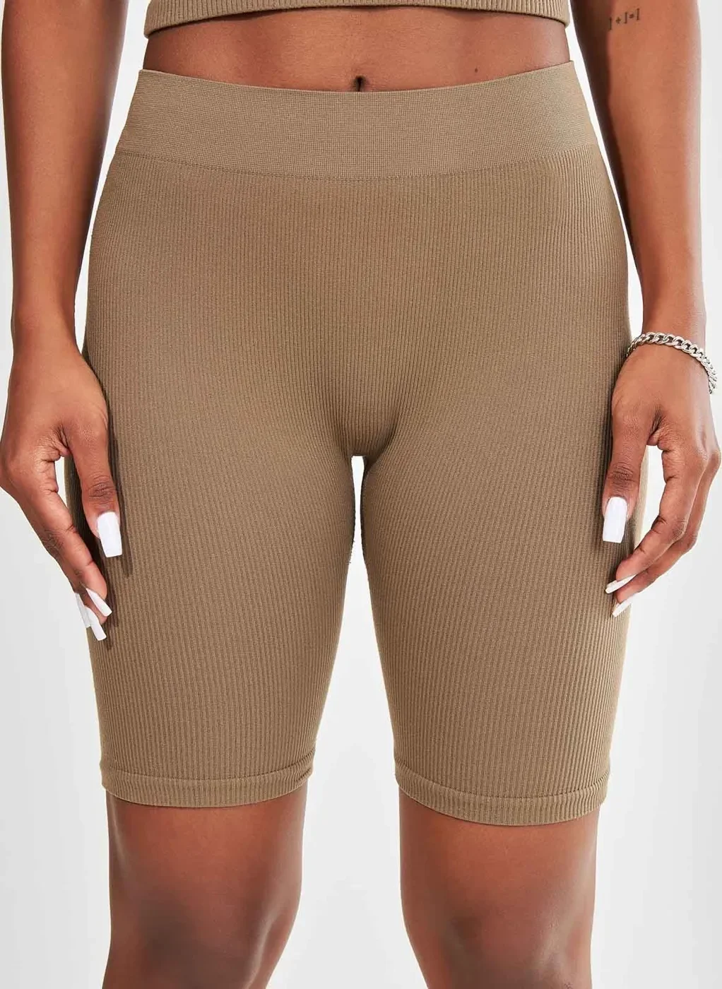 Bermuda Biker Seamless Marrom