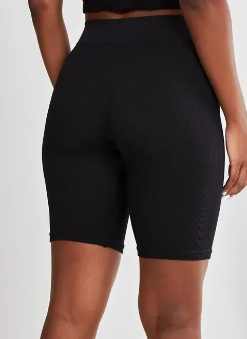 Bermuda Biker Seamless Preta