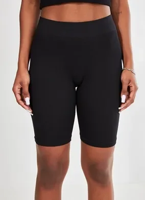 Bermuda Biker Seamless Preta