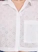 Camisa De Manga Curta Em Broderie