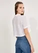 Camisa De Manga Curta Em Broderie