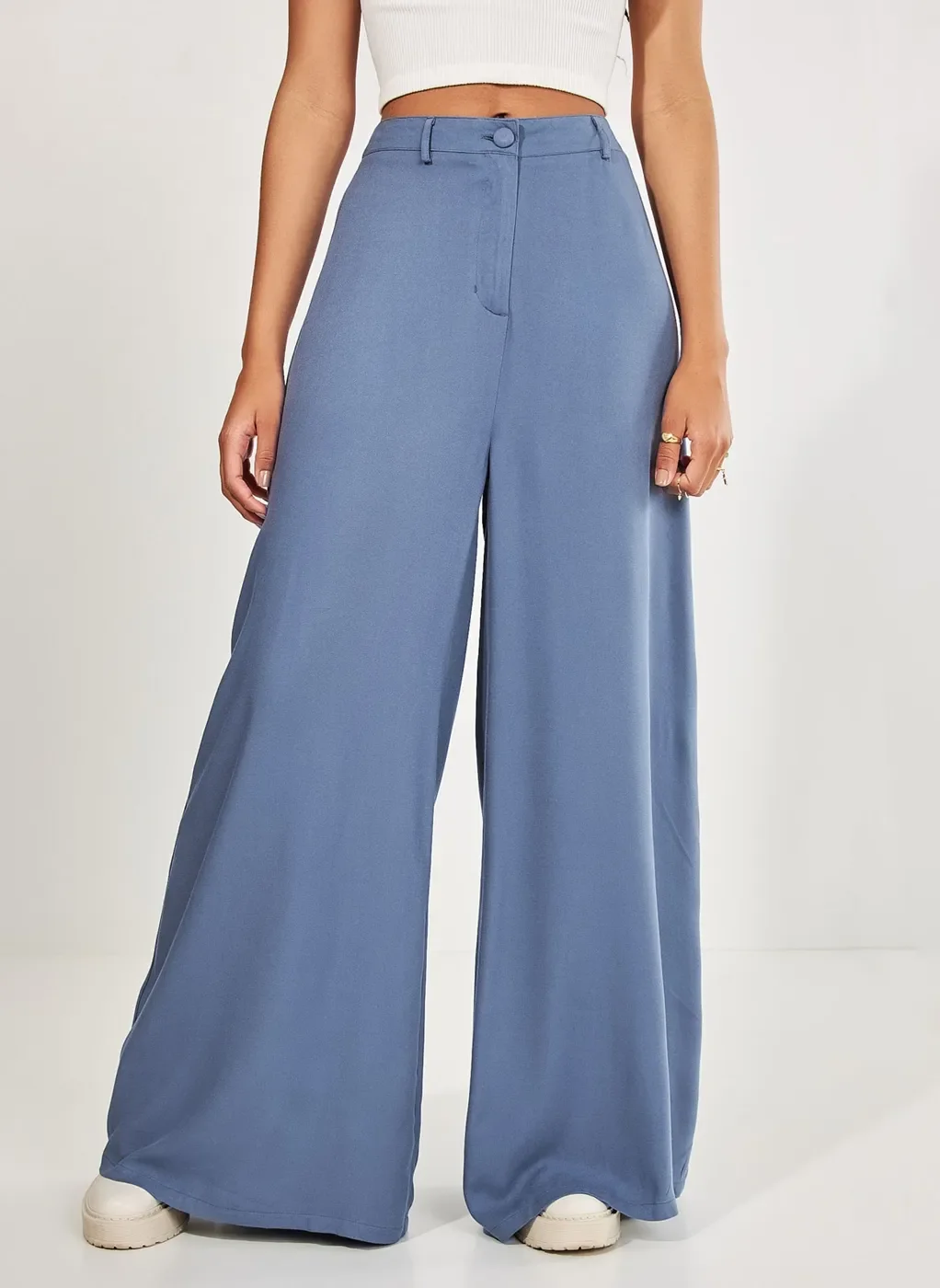 Calça Pantalona Azul
