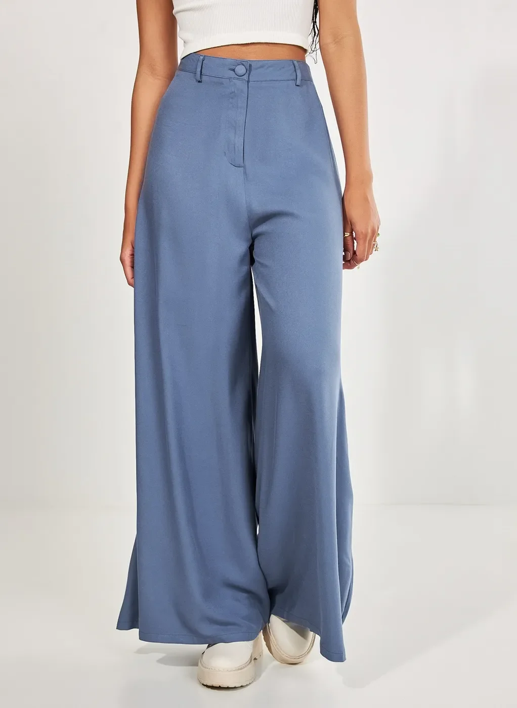 Calça Pantalona Azul