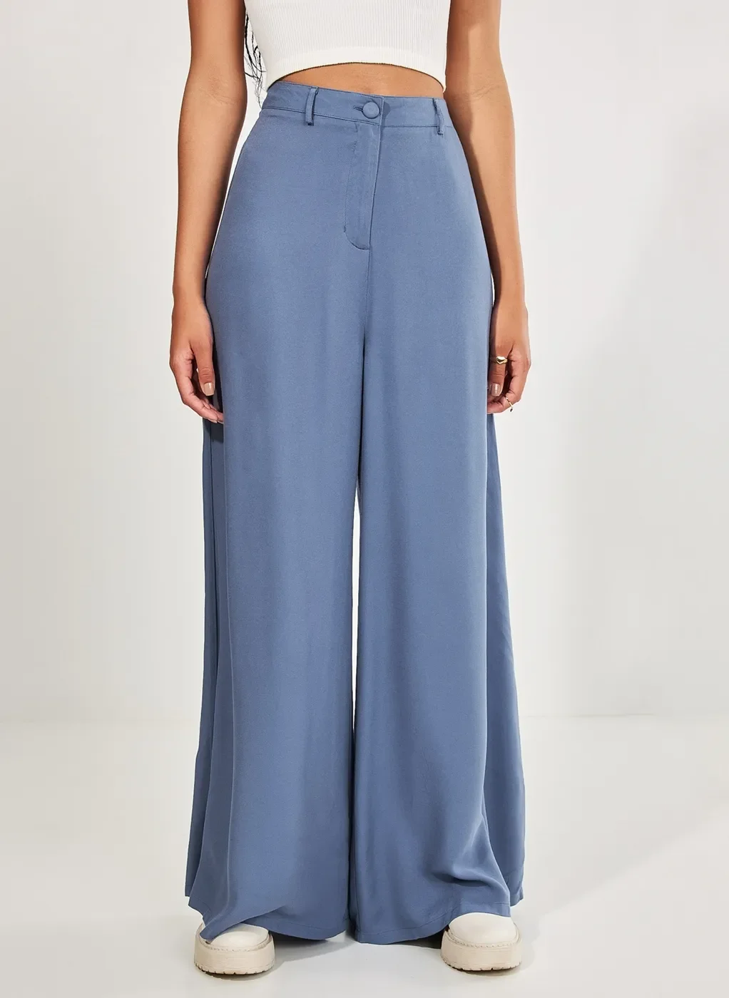 Calça Pantalona Azul