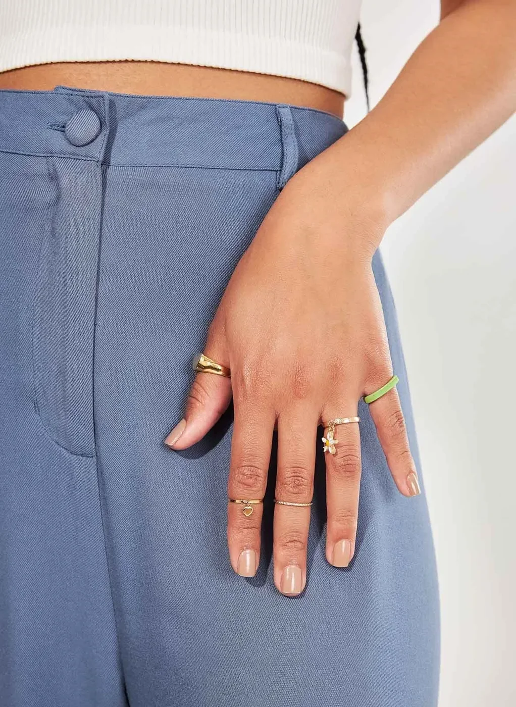 Calça Pantalona Azul