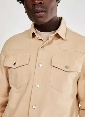 Overshirt De Sarja Bege