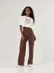 Calça Wide Leg Cargo