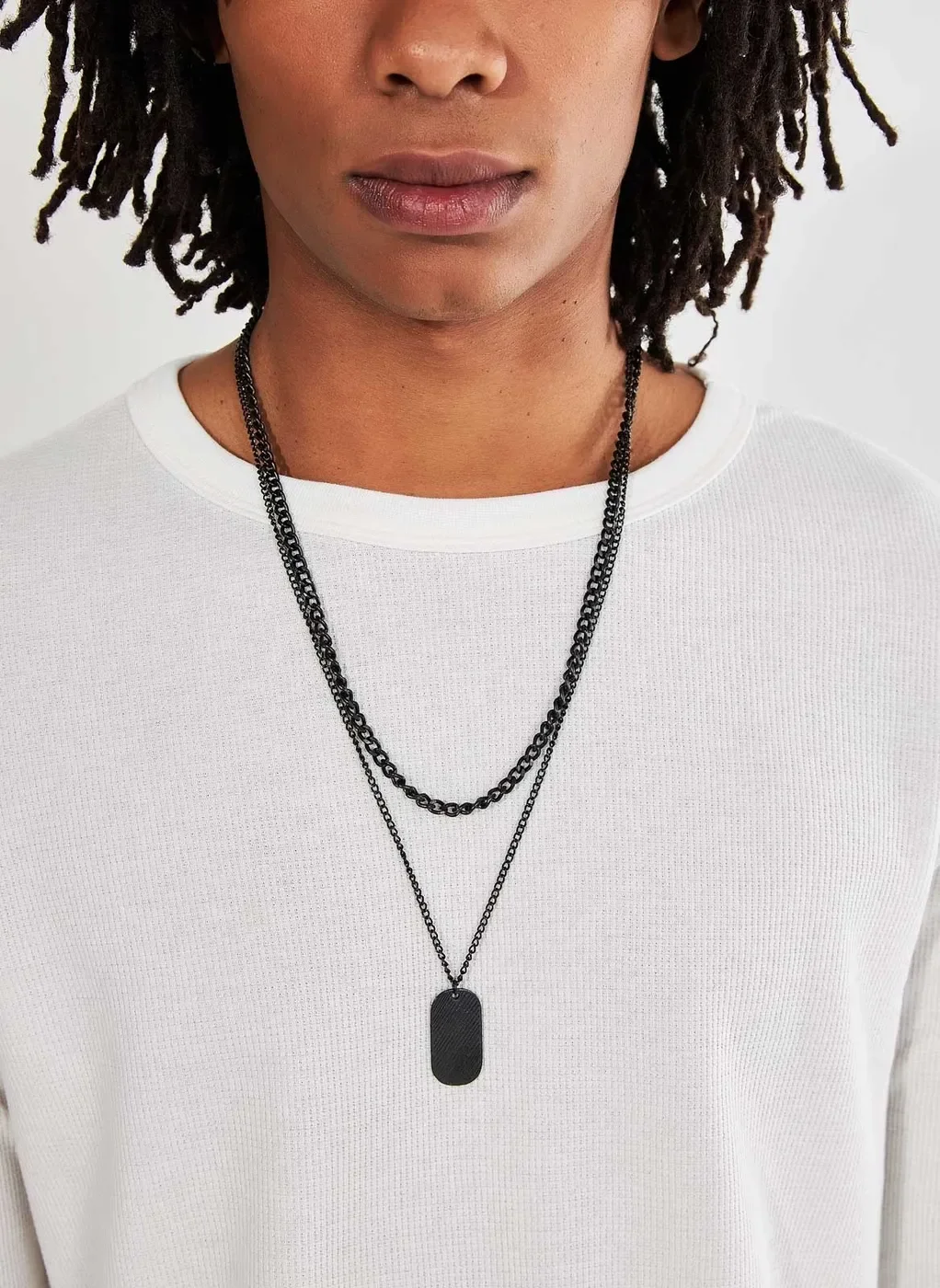 Camiseta Alongada Texturizada Manga Longa