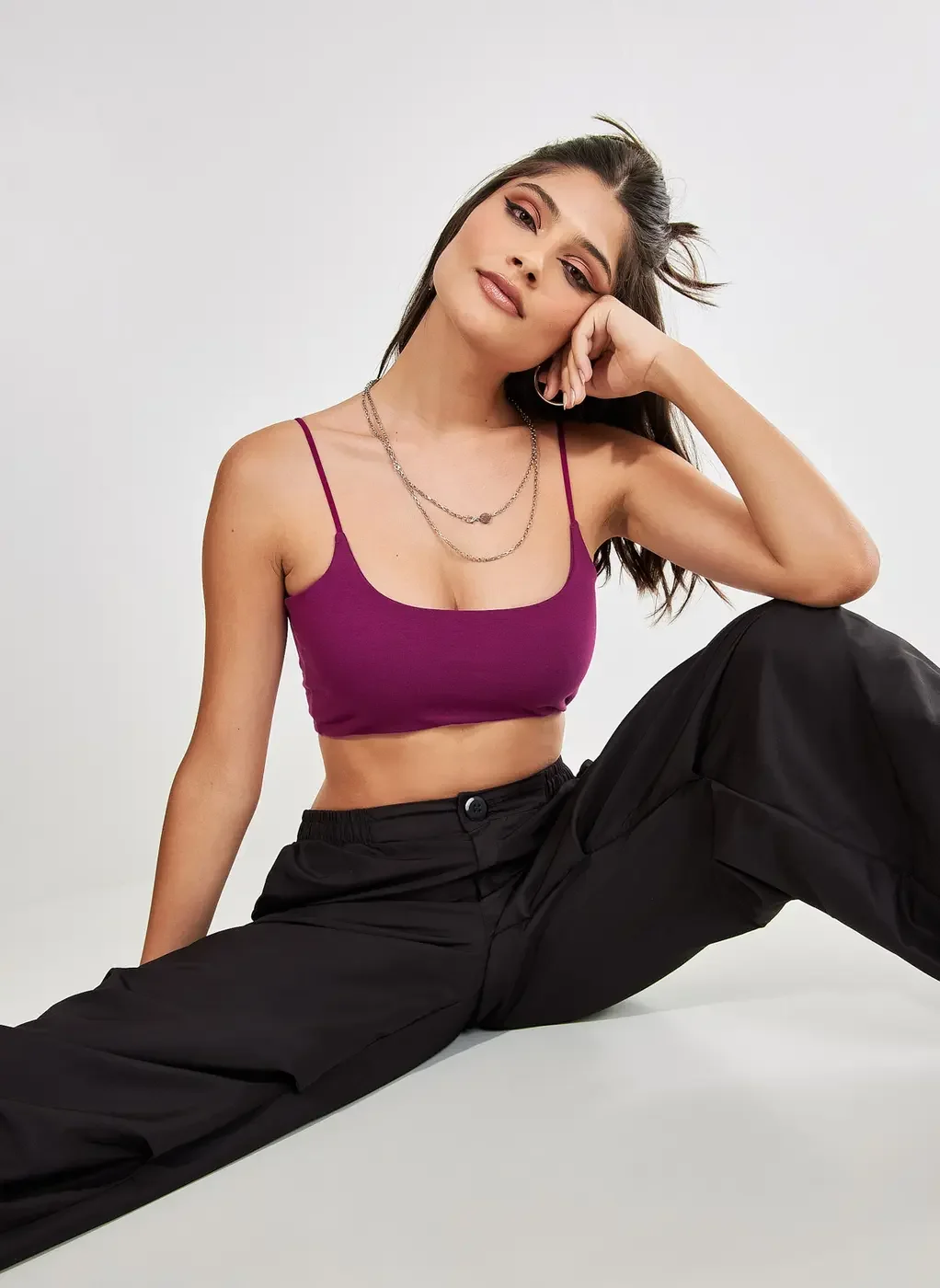 Top De Malha Com Alcinha