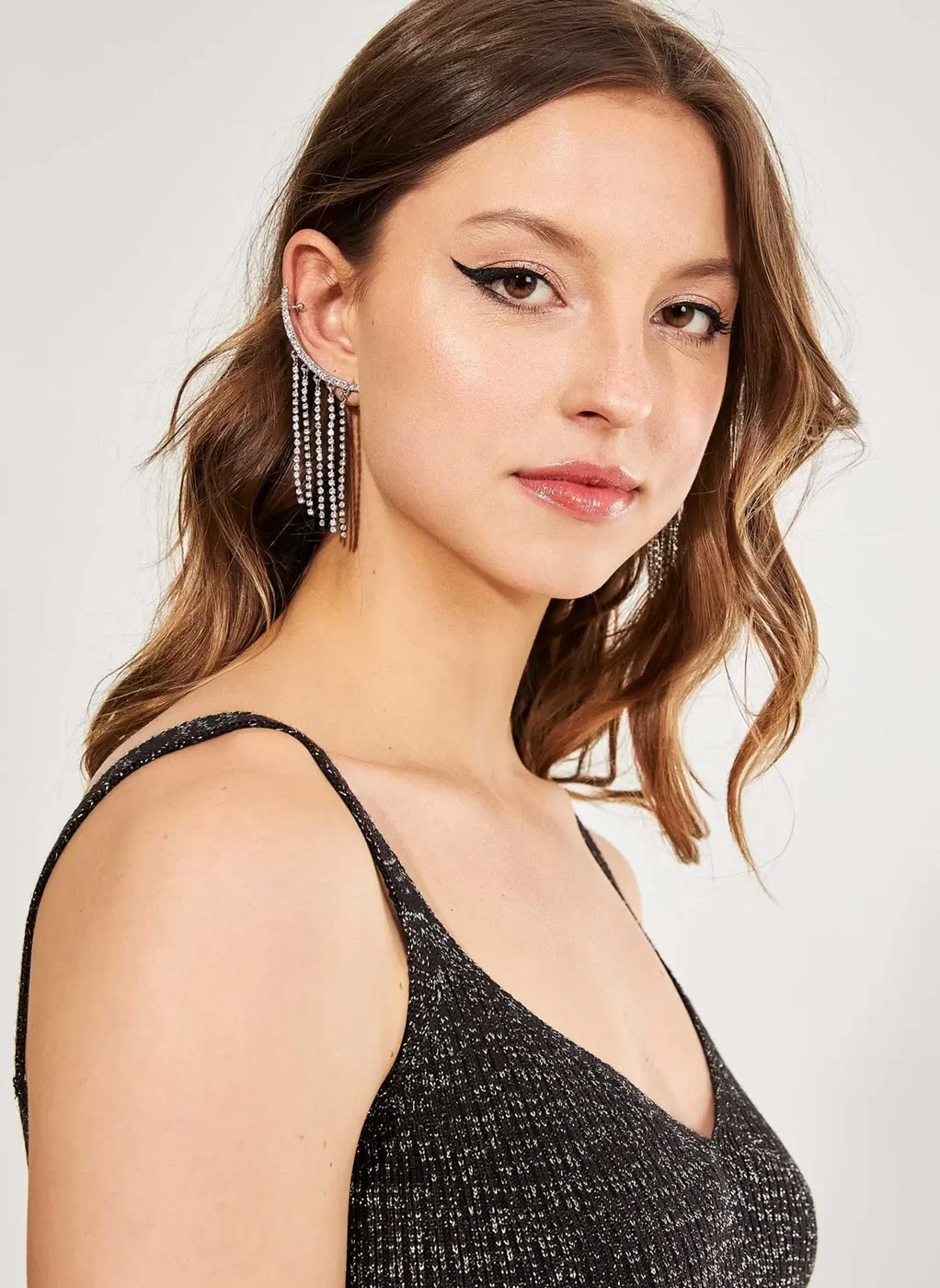 Brinco Earcuff Strass