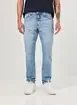 Calça Slim Em Jeans Claro